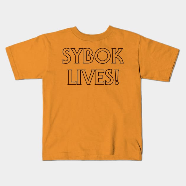 Sybok Lives! (Black Outline) Kids T-Shirt by Starkiller1701